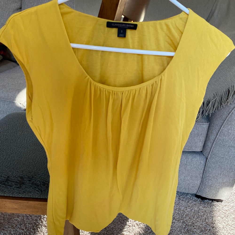 Yellow Gold Silk Shell or Top